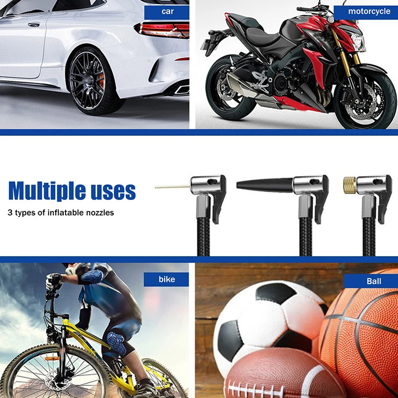 Bomba de ar portátil sem fio 150PSI Mini inflador de pneus com bateria recarregável para uso de emergência em carros, motocicletas e bicicletas