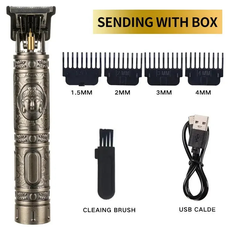 Máquina de Cortar Cabelo e Barba Profissional Sem Fio