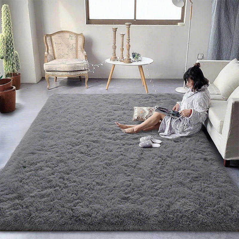 Tapete de pelúcia fofo para sala de estar, decoração moderna para casa, quarto infantil, cabeceira, tapete grande para brincar, tapete para engatinhar, área de berçário