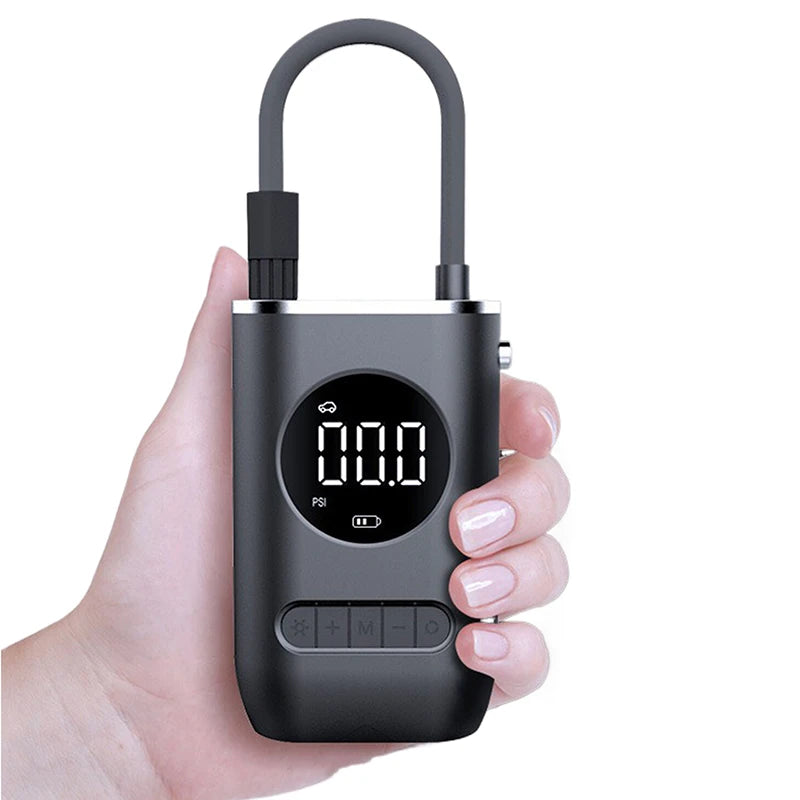 Bomba de ar portátil sem fio 150PSI Mini inflador de pneus com bateria recarregável para uso de emergência em carros, motocicletas e bicicletas