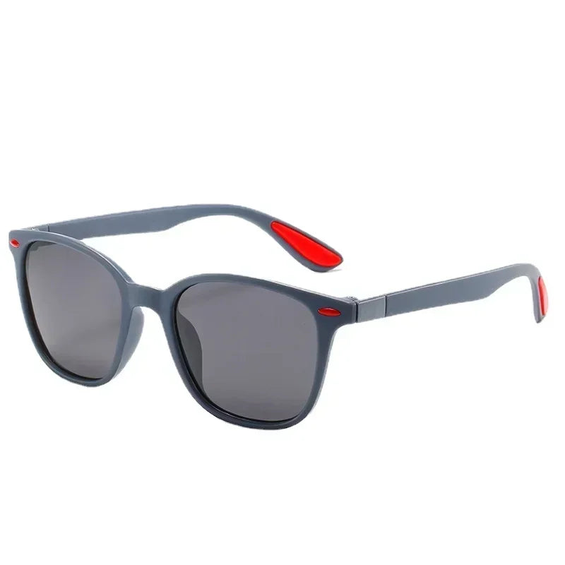 Óculos de sol polarizados unissex retangulares vintage design retrô óculos de sol masculino óculos casuais proteção UV400