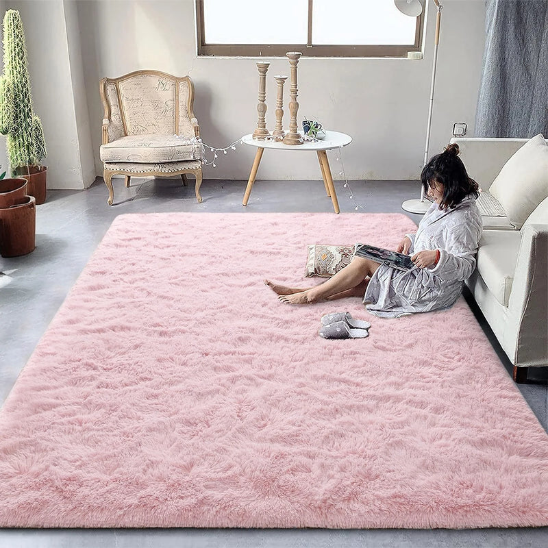 Tapete de pelúcia fofo para sala de estar, decoração moderna para casa, quarto infantil, cabeceira, tapete grande para brincar, tapete para engatinhar, área de berçário
