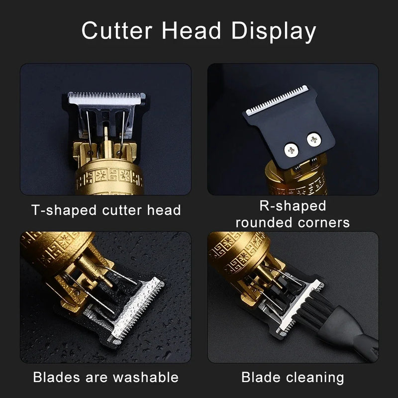 Máquina de Cortar Cabelo e Barba Profissional Sem Fio