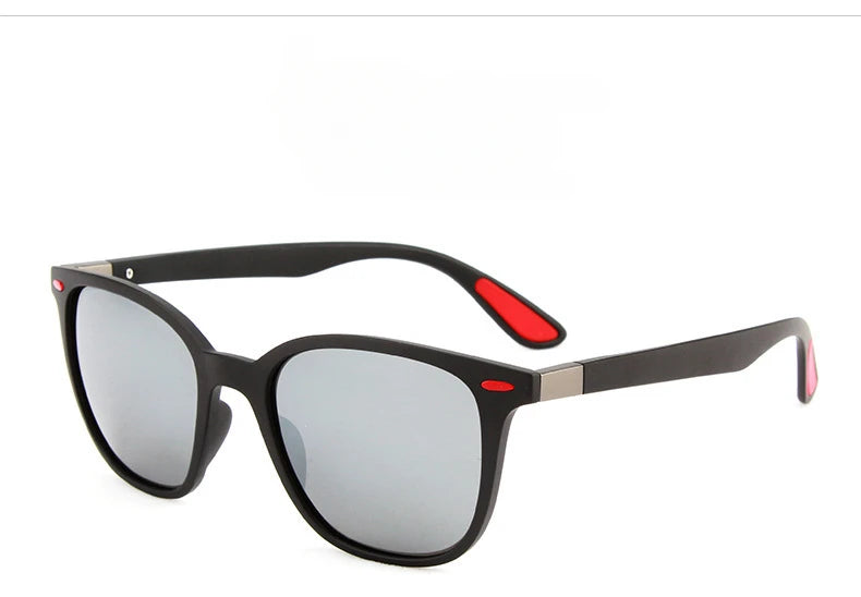 Óculos de sol polarizados unissex retangulares vintage design retrô óculos de sol masculino óculos casuais proteção UV400
