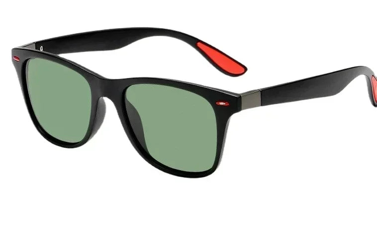 Óculos de sol polarizados unissex retangulares vintage design retrô óculos de sol masculino óculos casuais proteção UV400
