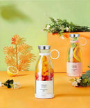 Copo espremedor com carregamento USB sem fio - Liquidificador portátil com 4 lâminas para sucos e bebidas