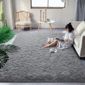 Tapete de pelúcia fofo para sala de estar, decoração moderna para casa, quarto infantil, cabeceira, tapete grande para brincar, tapete para engatinhar, área de berçário