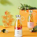 Copo espremedor com carregamento USB sem fio - Liquidificador portátil com 4 lâminas para sucos e bebidas