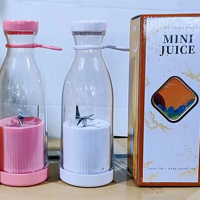 Copo espremedor com carregamento USB sem fio - Liquidificador portátil com 4 lâminas para sucos e bebidas